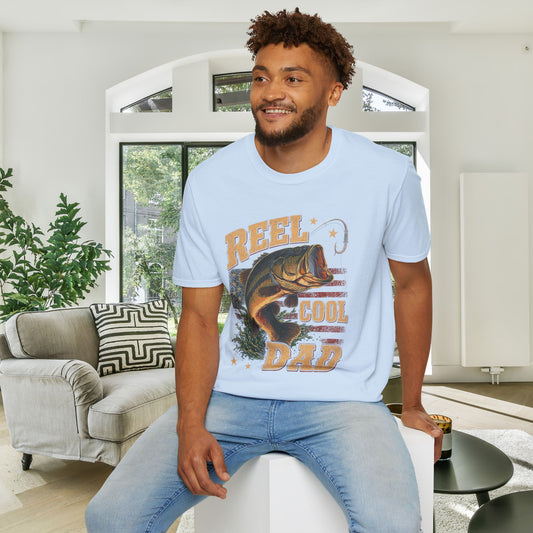 Reel Cool Dad (Fish) Adult T-shirt