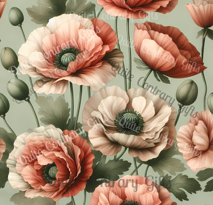 Blushing Poppy Basic Bedding Set