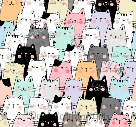 Cartoon Cats Duvet Bedding Set