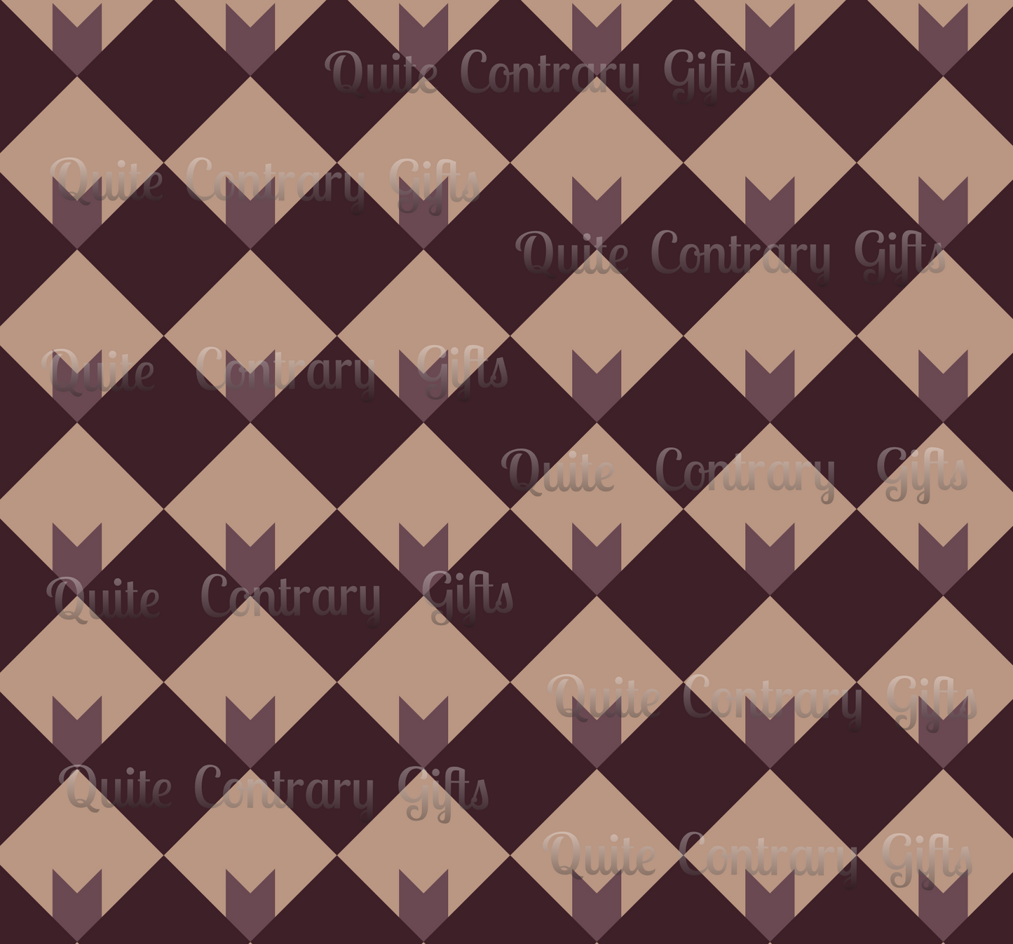 Diamond Bloom-Crimson & Plum Basic Bedding Set