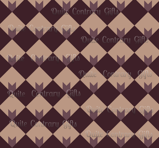 Diamond Bloom-Crimson & Plum Basic Bedding Set