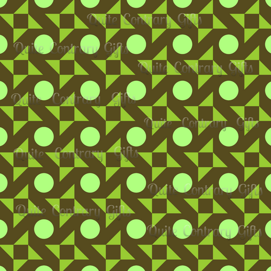 Pistachio Pinwheels Duvet Bedding Set