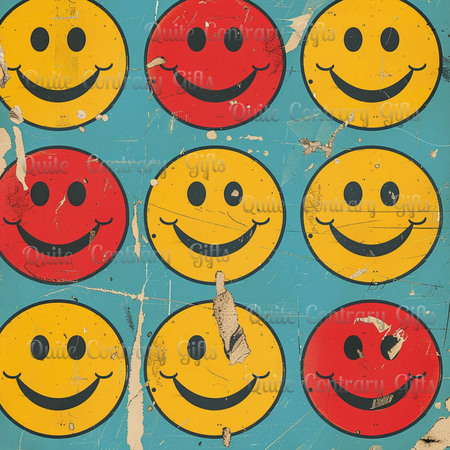 Retro Grins Duvet Bedding Set