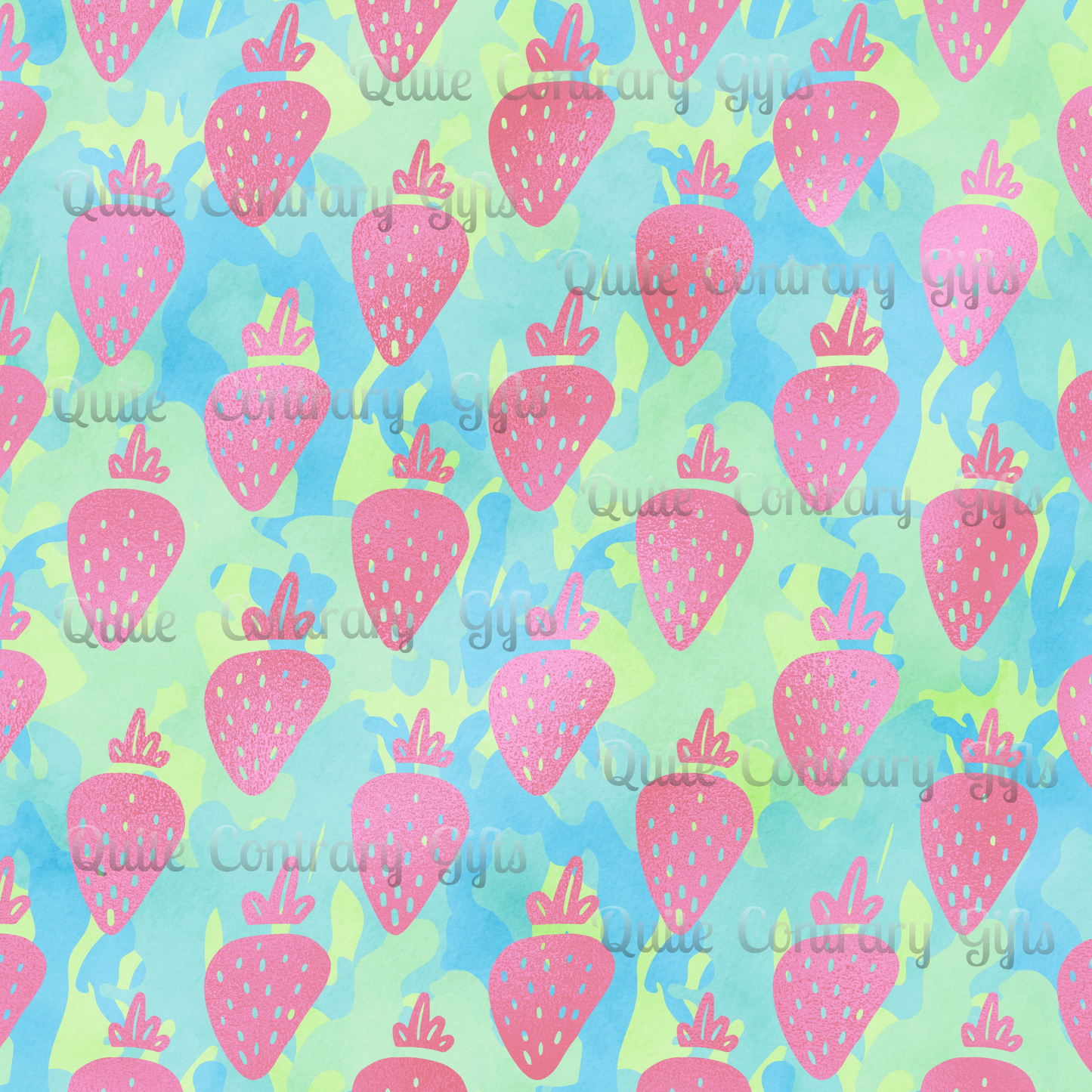 Strawberry Breeze Duvet Bedding Set