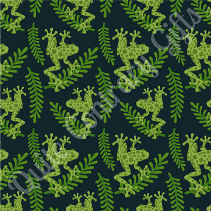 Emerald Canopy Frogs Basic Bedding Set