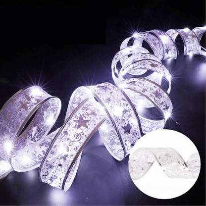 Double Layer Gold/Silver LED String Light Ribbon