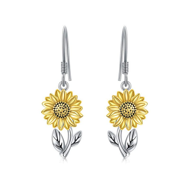 Sunflower Dangle Earrings