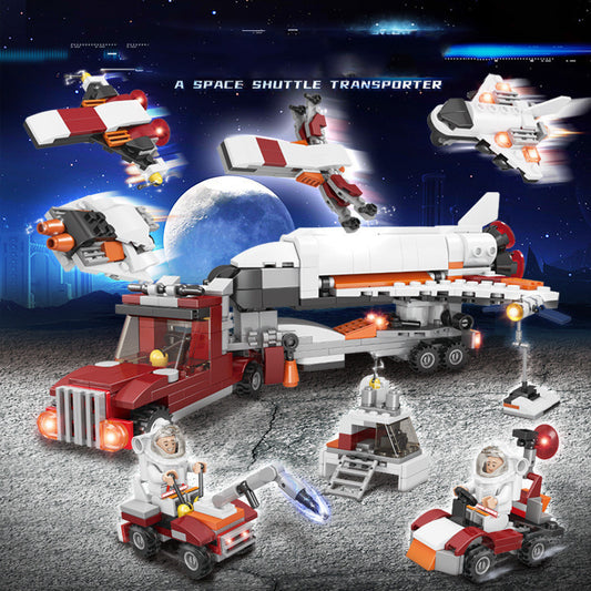 Rocket Ship & Astronaut Interlocking Building Blocks