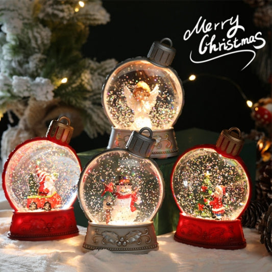 Flat Light Up Snow Globe