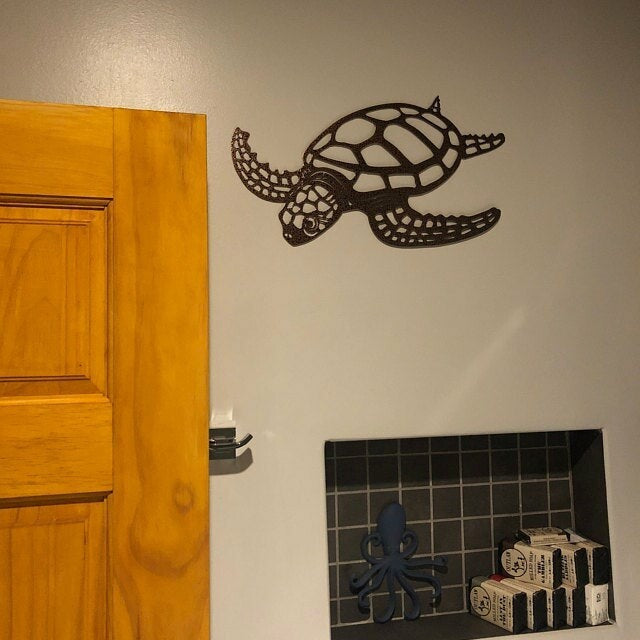 Sea Turtle Metal Wall Decor