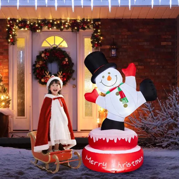 Spinning Snowman Inflatable – 4.8FT Lighted Christmas Decor
