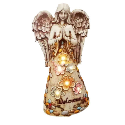 Angel Resin Statue LED Lamp