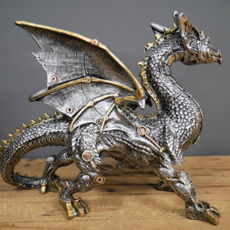 Steampunk Dragon Resin Decorative Figure