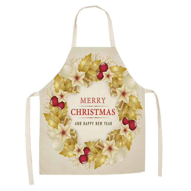 Christmas Series Cotton And Linen Aprons Variety