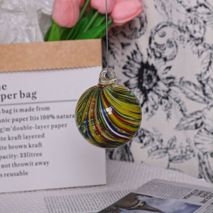 Hand-blown Colorful Transparent Glass Christmas Ornaments