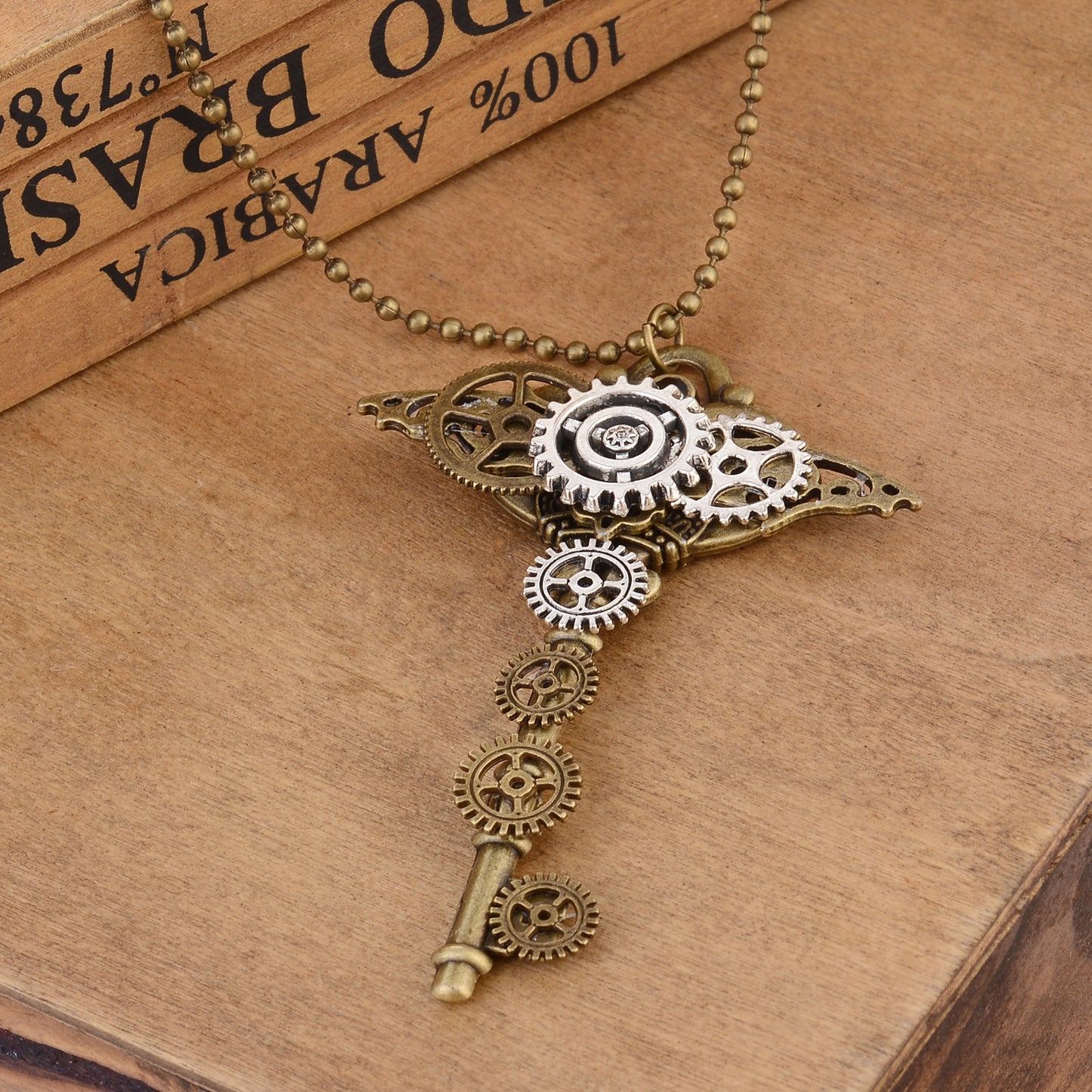 Key Style Steampunk Necklace