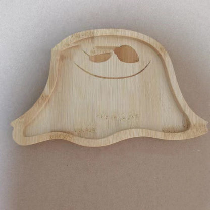 Pumpkin/Ghost Wooden Serving Plate
