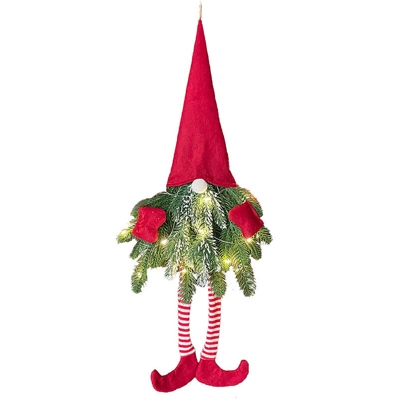 Christmas Fir Branch 27" Door Gnome