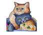 Colorful Cat Wooden Puzzle Collection