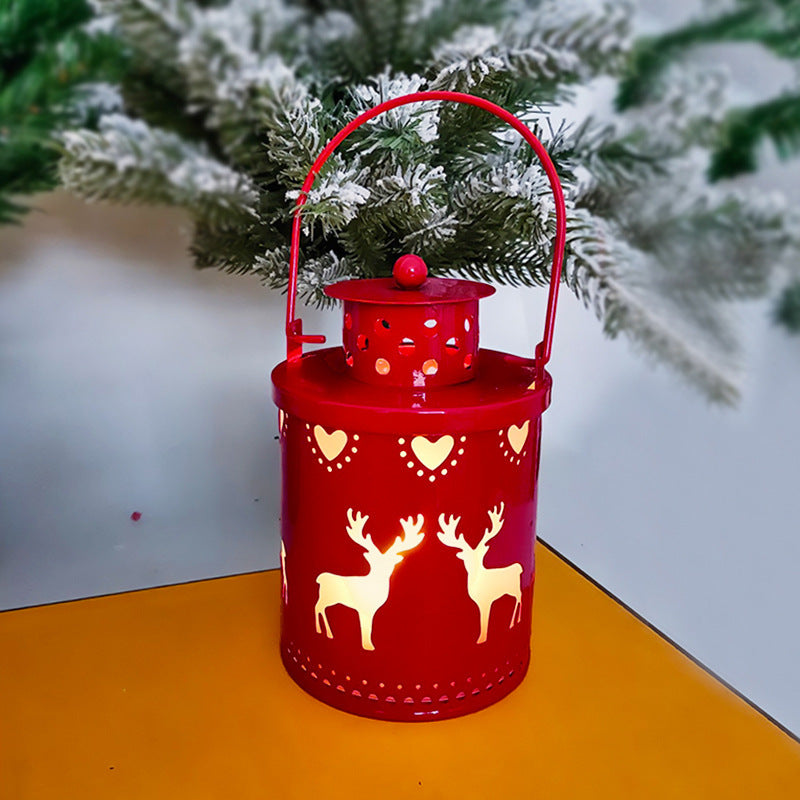 Christmas Flameless Candle Old-Fashioned Lantern
