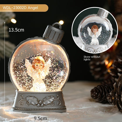 Flat Light Up Snow Globe