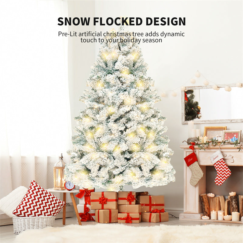 Artificial Pre-Lit Christmas Tree/Artificial Snow Tree 6ft/7.5ft