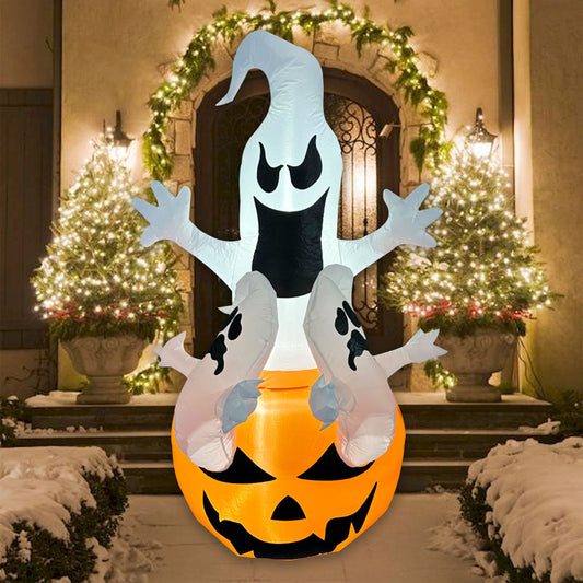 Pumpkin of Haunting Spirits Inflatable Decor