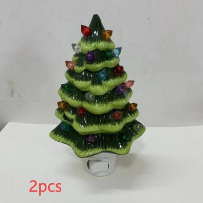 Ceramic Christmas Tree Night Lights