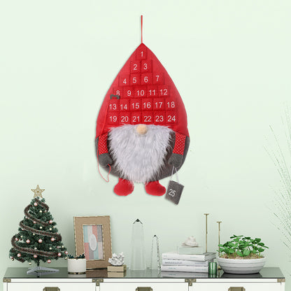 Christmas Advent Gnome Pocket Hanging Calendar