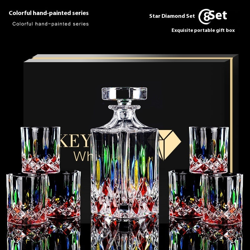 Colorful Crystal Liquor Glass Set