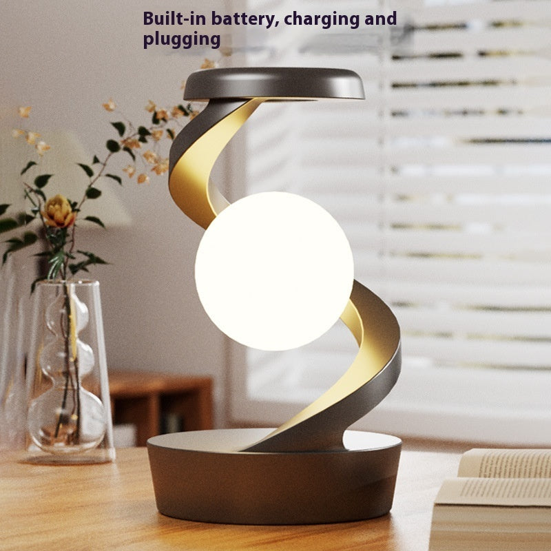 Rotating Moon Lamp w/ Phone Wireless Charger