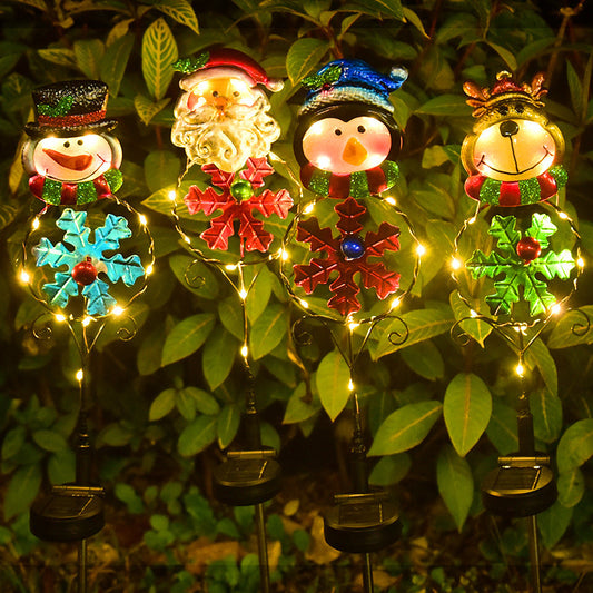 Solar Powered Christmas LED Ground Stake Lights