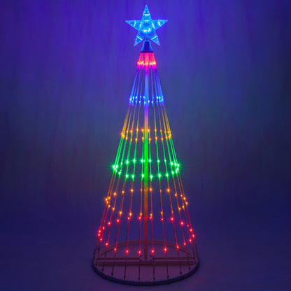 Remote Controlled LED Christmas Tree 12 Light Combinations