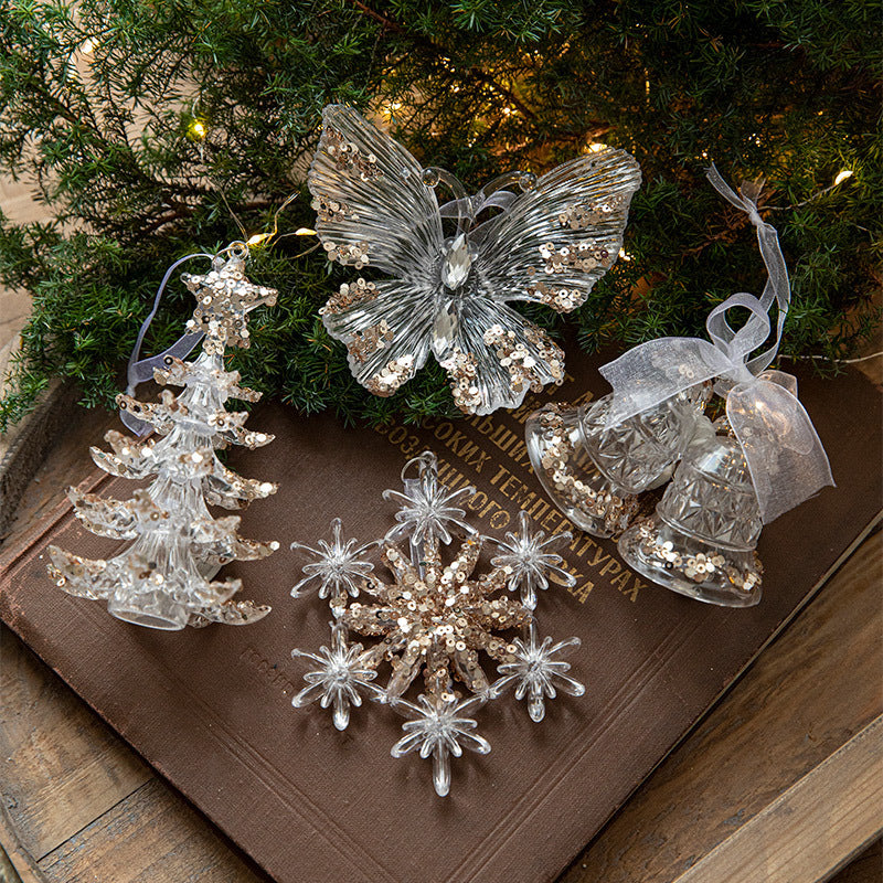 Christmas Sequins Acrylic Ornaments