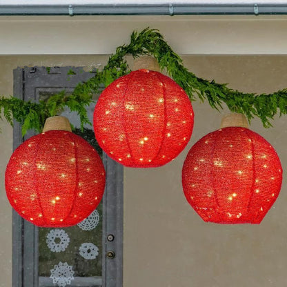 Lighted Collapsible Christmas Ornaments – Outdoor Holiday Decoration Set
