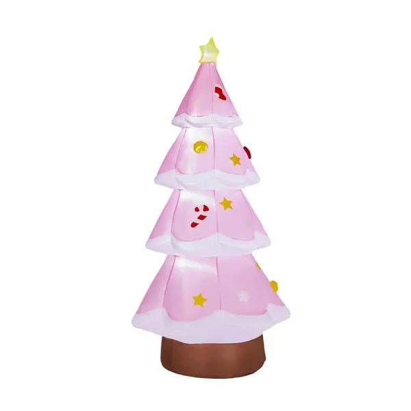 Lighted White Christmas Tree 7.2ft Inflatable