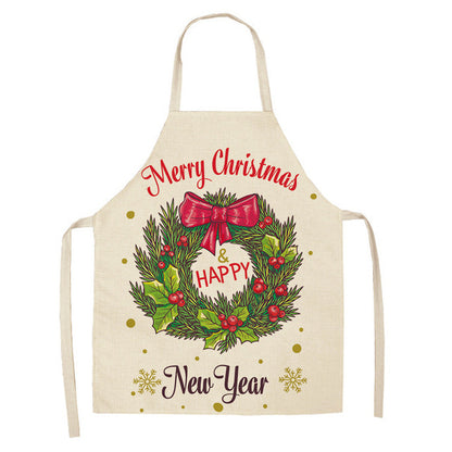 Christmas Series Cotton And Linen Aprons Variety