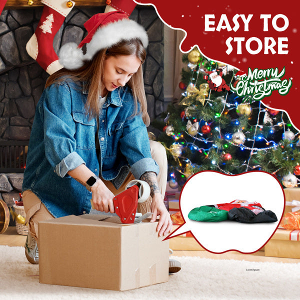 Giant Santa Claus with Gift Bag LED Inflatable