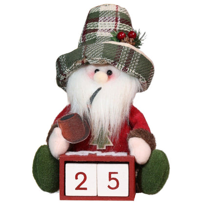 Christmas Countdown Vintage Snowman/Old Man Dolls