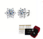 925 Sterling Silver Moissanite Sunflower Earrings