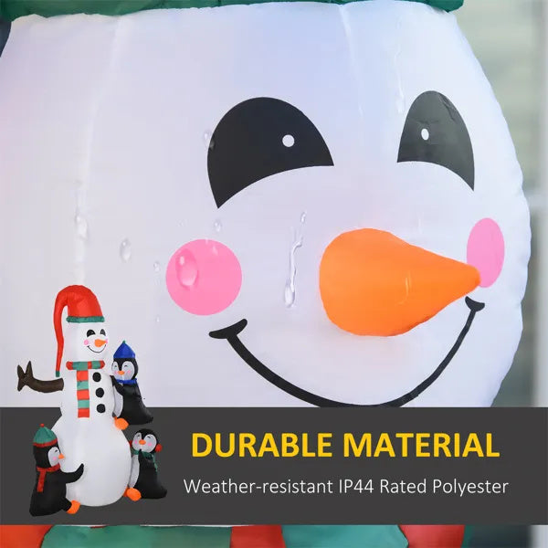 Snowman & Penguin Pals LED Inflatable