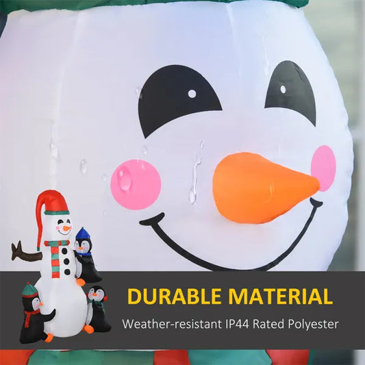 Snowman & Penguin Pals LED Inflatable
