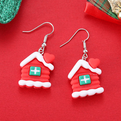 Cartoon Christmas Character Earrings