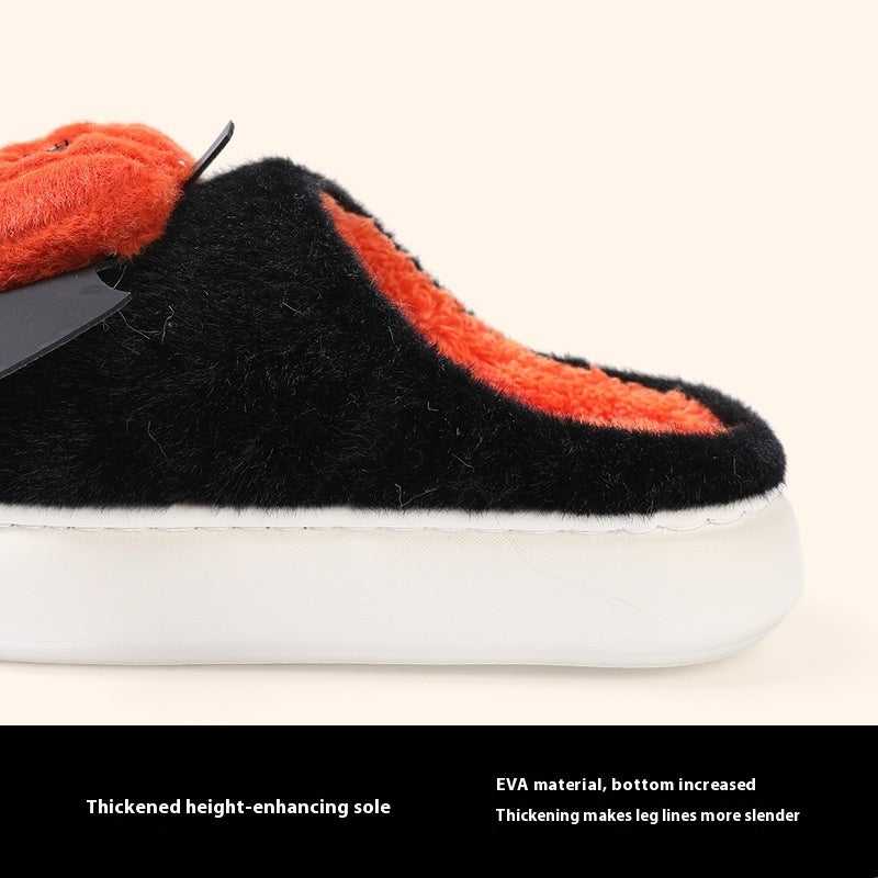 Halloween Pumpkin Slippers W/Small Wings