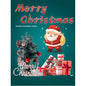 Christmas Reindeer Snowman Santa Claus Print Double-sided Flannel Couch Blanket