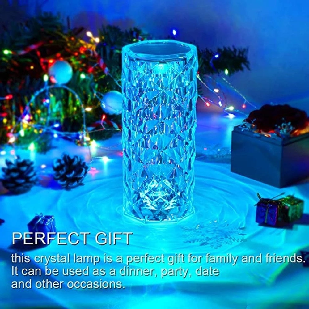 LED 16 Colors Crystal Touch Lamp