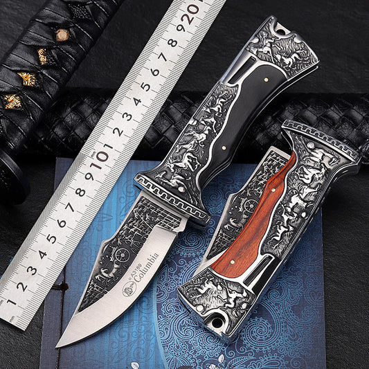 Ornate Wilderness Survival Pocket Knife