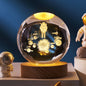 Luminous Starry Sky And Planets Moon Crystal Ball