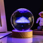 Crystal Ball Night Light: Milky Way, Solar System, Rain Cloud, Astronaut, Christmas, Whale, Heart, Jellyfish