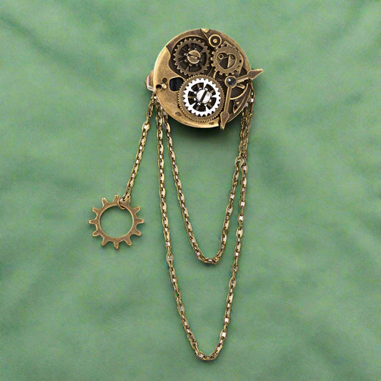 Clock Gear Steampunk Alligator Hair Clip